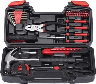 40-Piece Household Tools Kit - Small Basic Home Tool Set with Plastic Toolbox - Great for College Students, Household - HD Photos